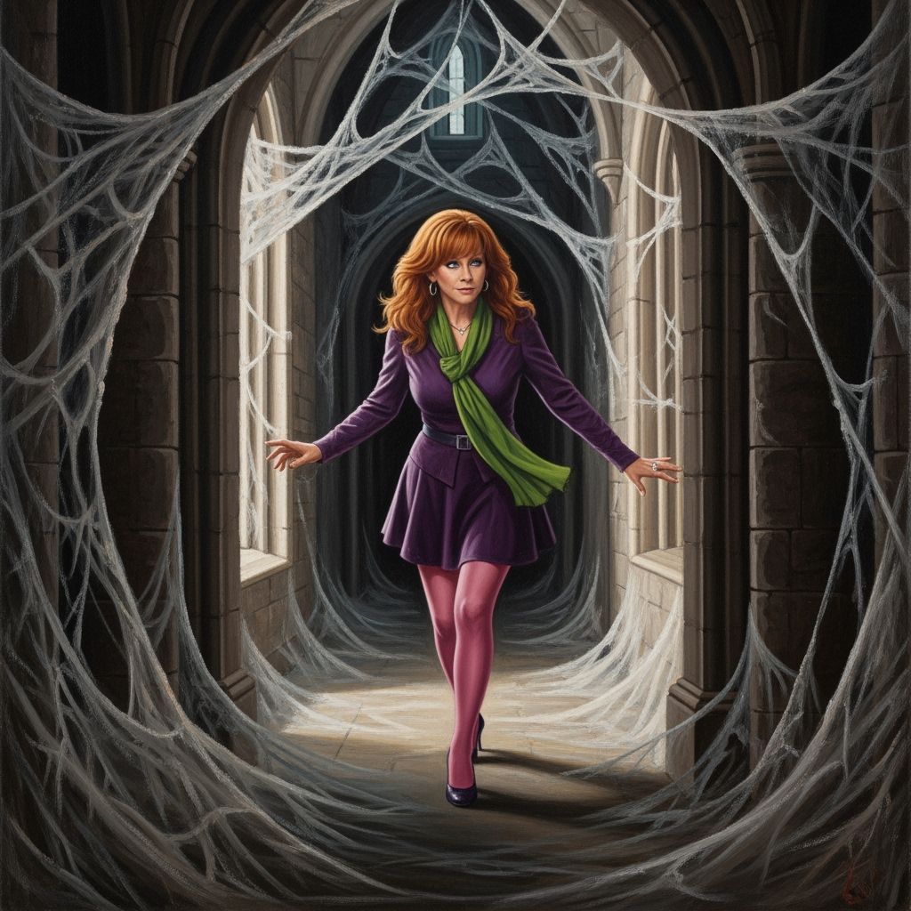 Reba McEntire in Oil Painting: Gothic Castle Horror