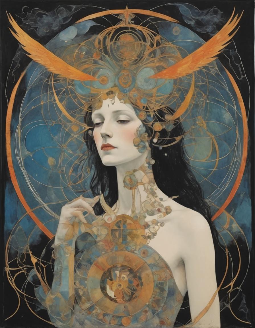 Lady Ghost in Dreamy Abstract Art