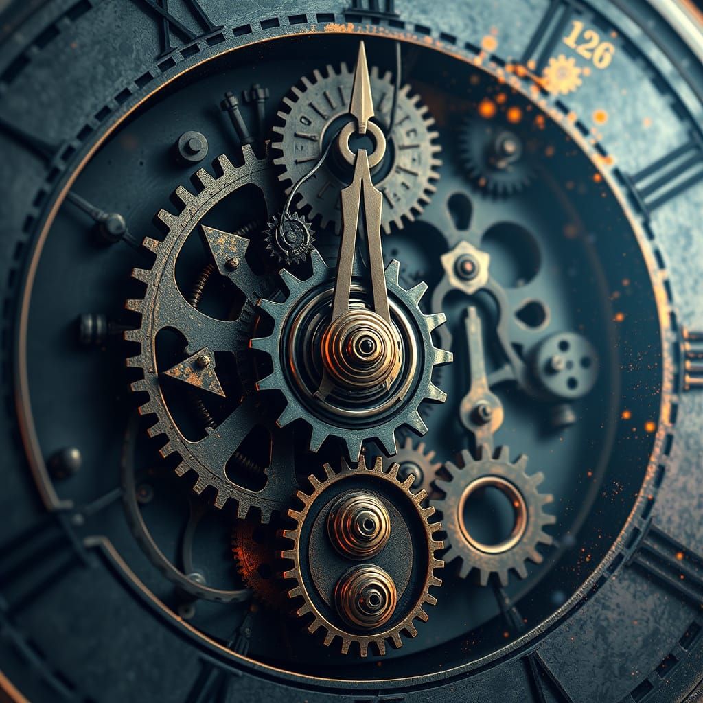Fantastical Clockwork Mechanism in Deep Color
