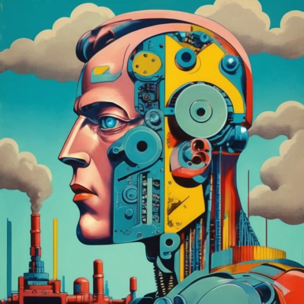 Cyborg Profile: Industrial Pop Art in 8K