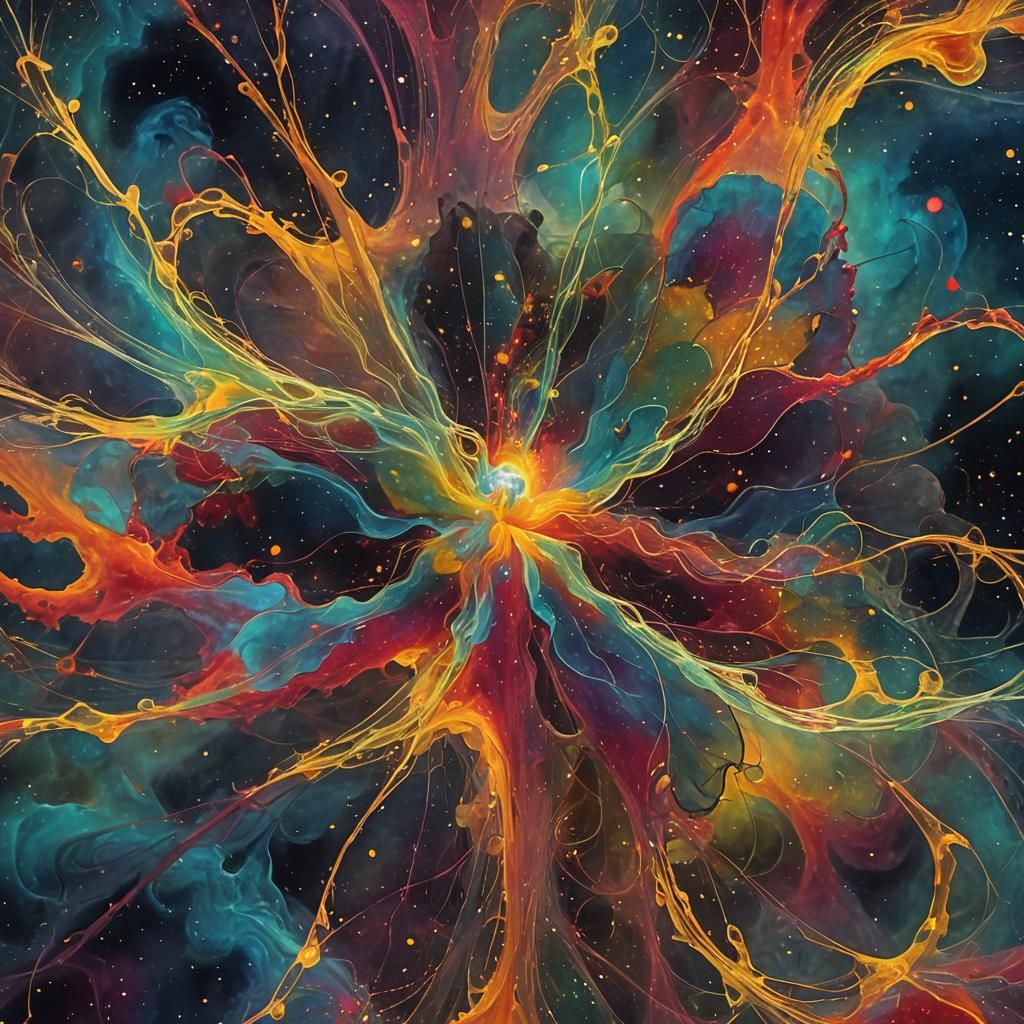 Cosmic Abstraction in Rothko-esque Abstract Expressionism