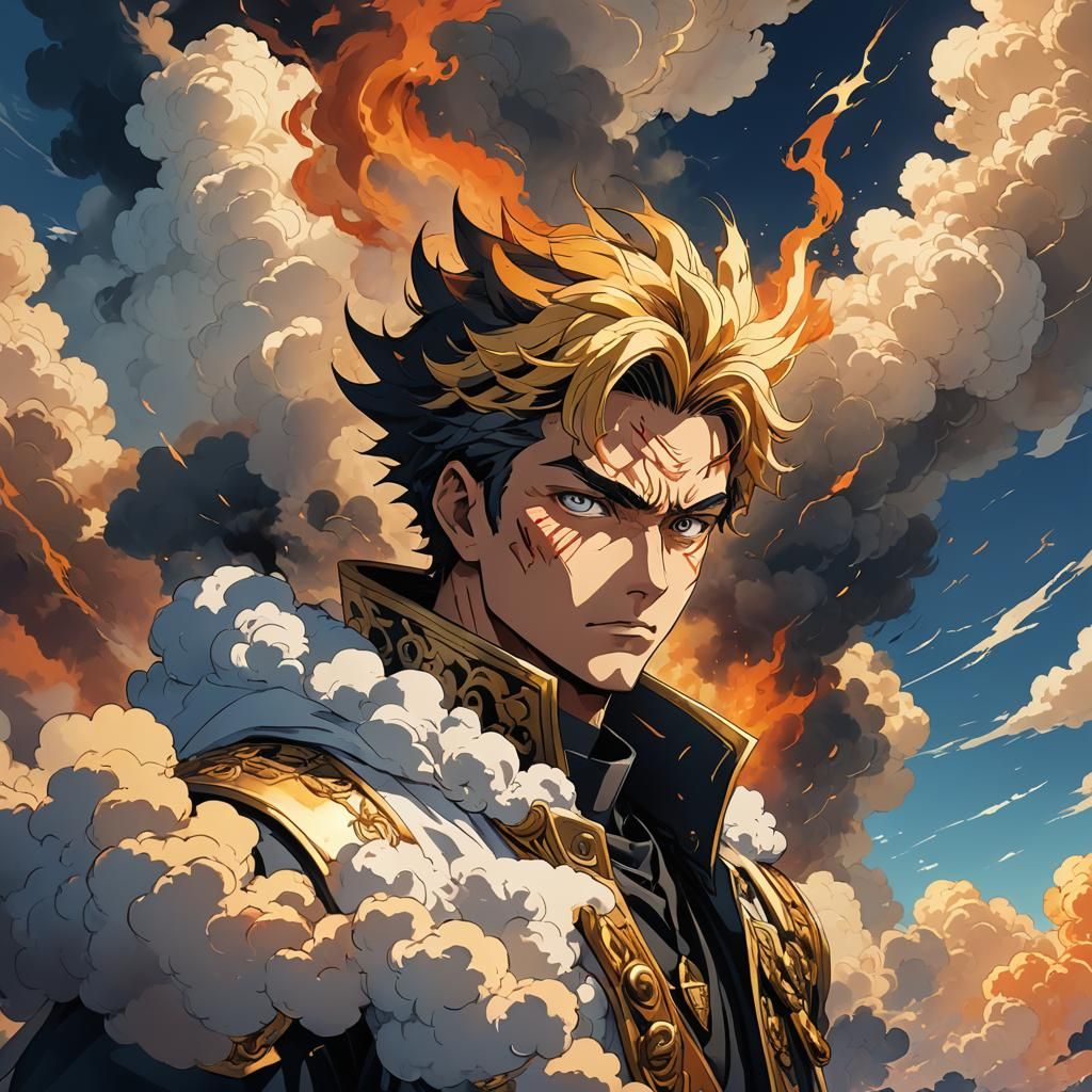 Bondsman Denied Entry to Heaven: Anime Style Digital Art