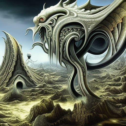 Cthulhu Monster in a Jar: Dark Underwater Horror