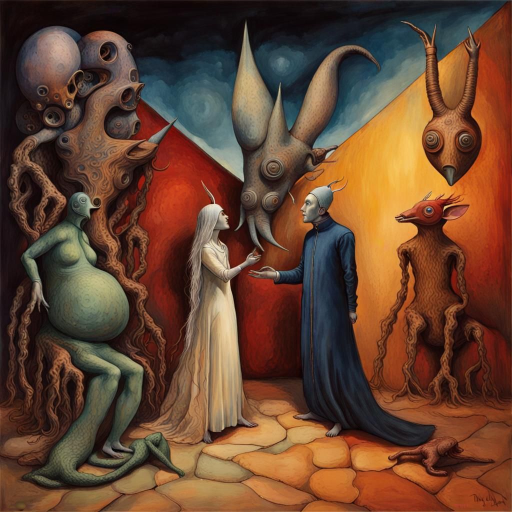 Surreal Dreamscape: A Dark Fantasy Masterpiece