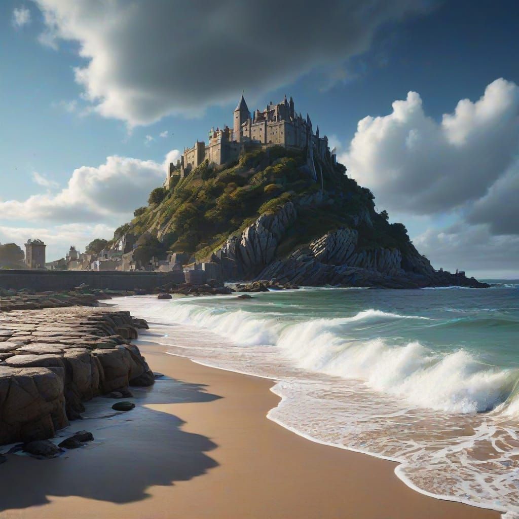 Dramatic Storm Over St Michael's Mount