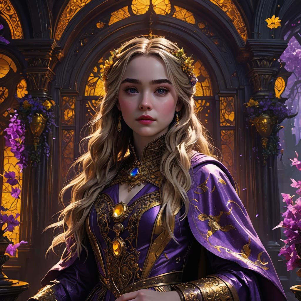 Sabrina Carpenter Dark Fantasy Portrait in 8K
