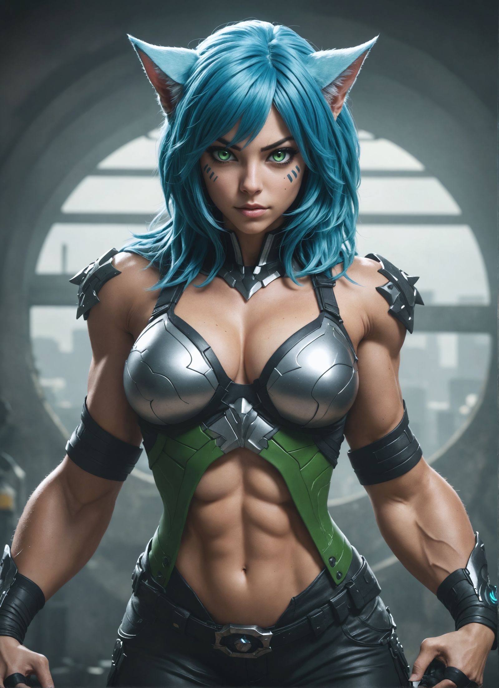 anthromorph cat girl