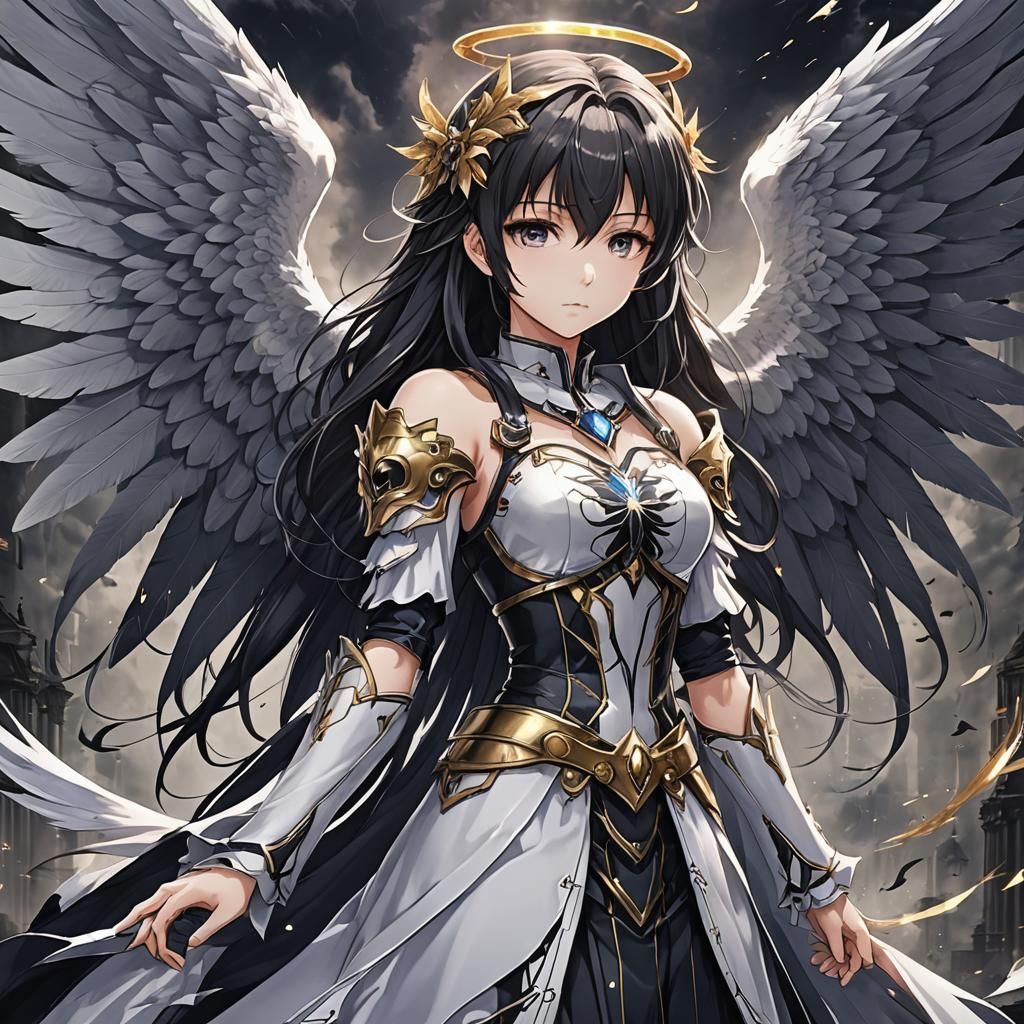 Anime Angel of Dark Destiny Illustration