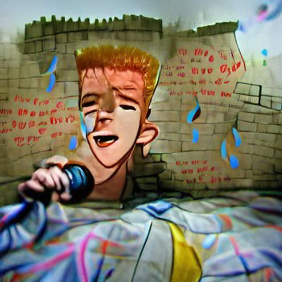 Graffiti Storybook Illustration: Never Gonna Give You Up
