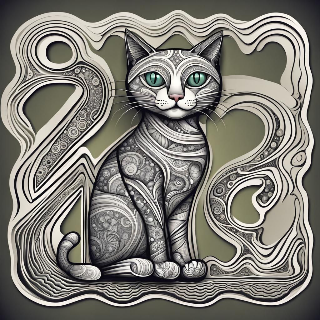 a cat holding a sign that says "200" on it