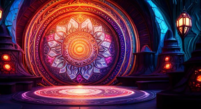 Mandala Entrance to a Paradise Lightworld