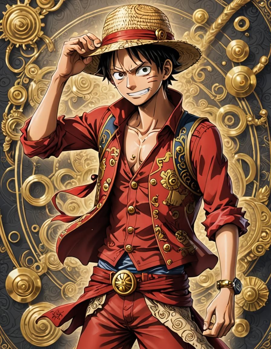 Luffy in Ornate Digital Fantasy Style