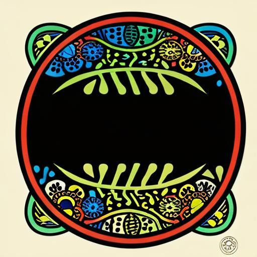 Kenaf Leaf Logo in Pop Art Style