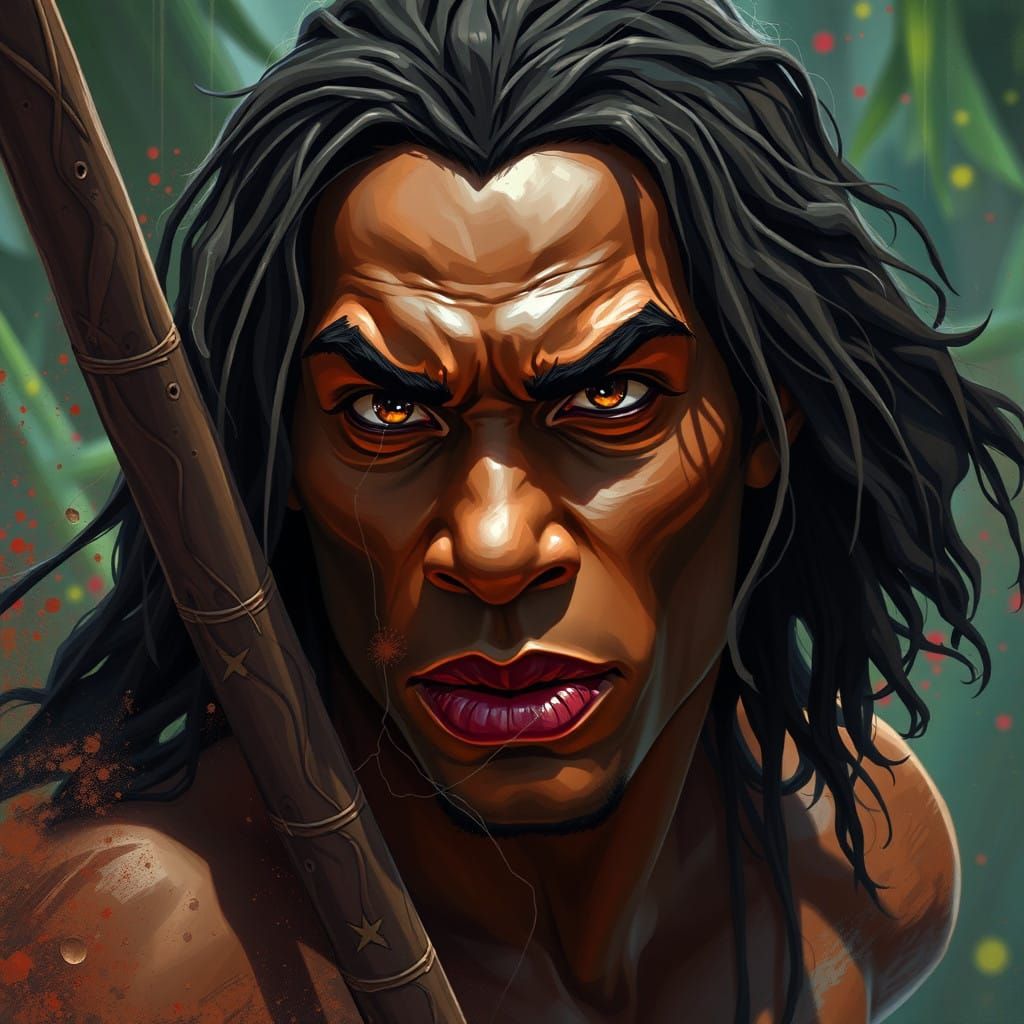 Black Tarzan: A Hyperrealistic Disney Concept Art Piece