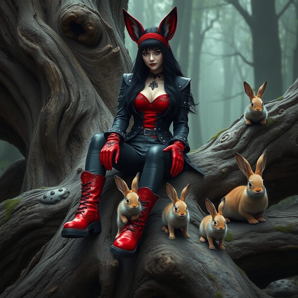 Goth Queen Reigns Amidst Mystical Fantasy