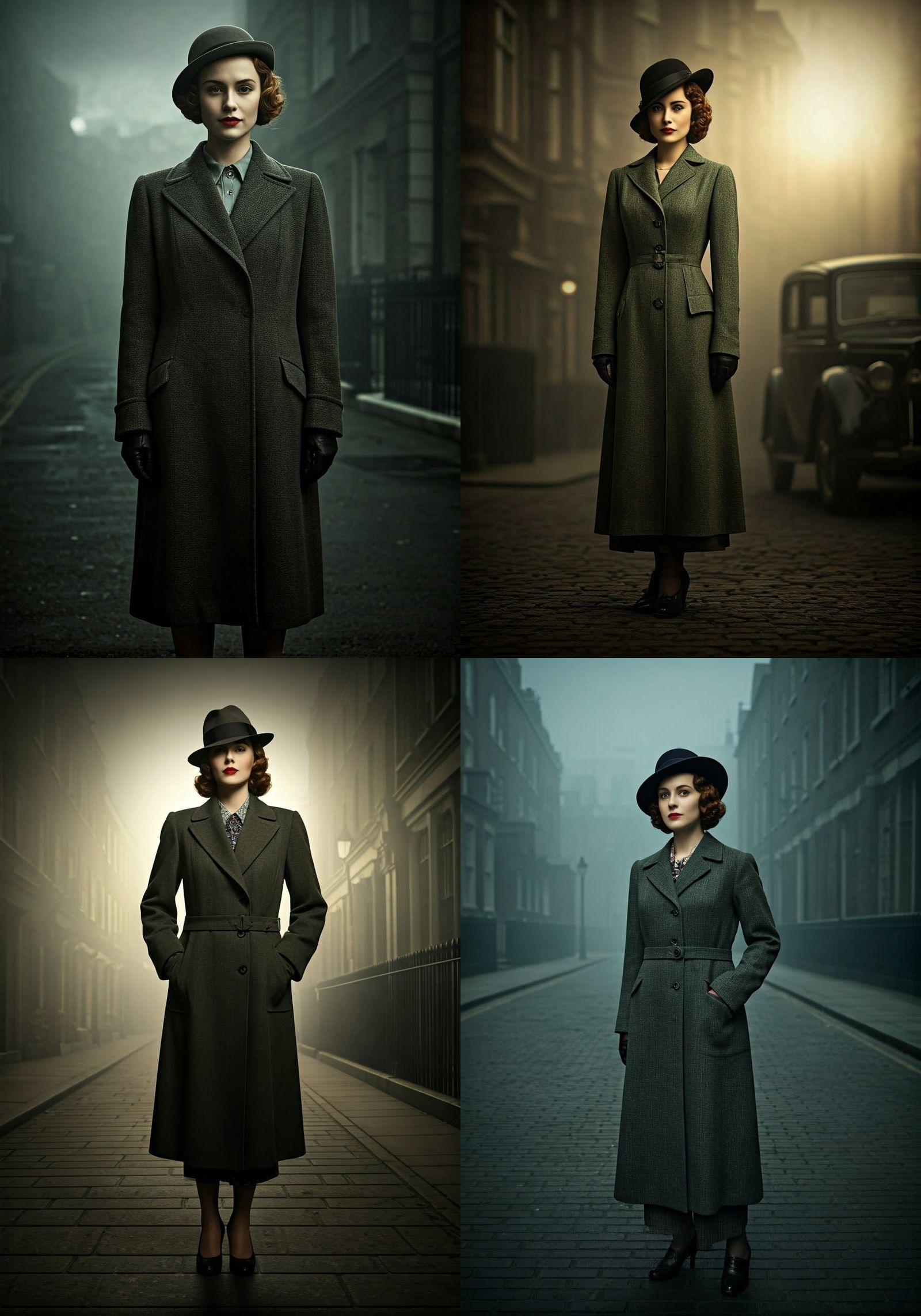 1930s English Fashion in Mystery Film Style