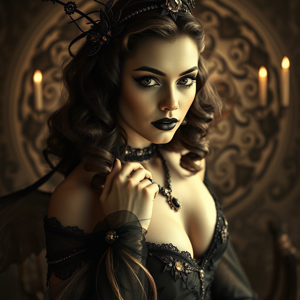 Gothic Goddess of Midnight Enchantment
