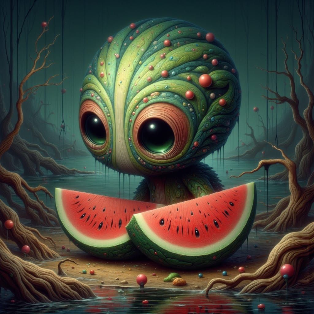 Unique Watermelon Creature