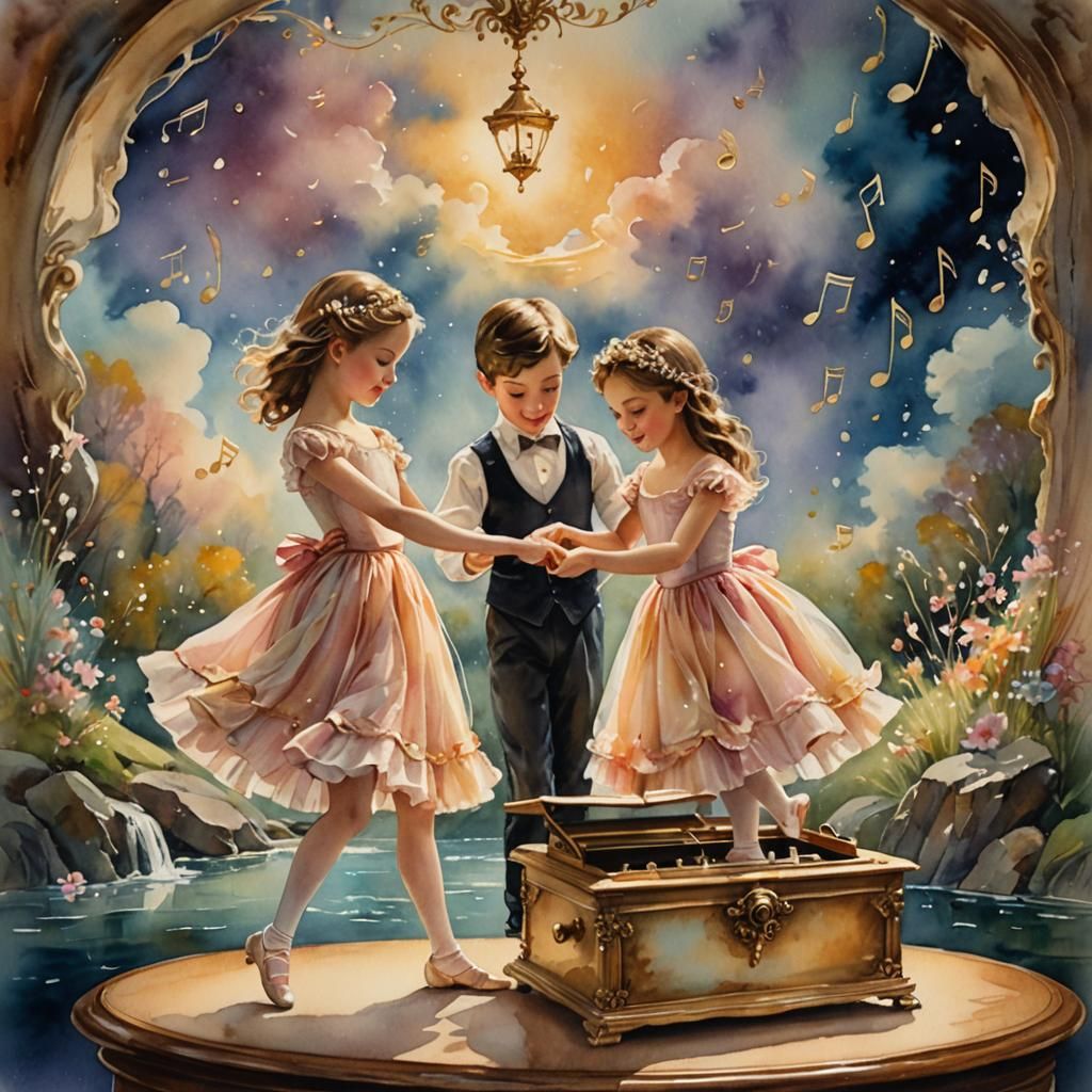 The siblings love their music box so their clever dad has cr...