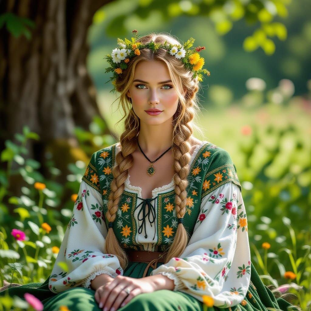 Tamfana: Germanic Goddess in Ancient Grove