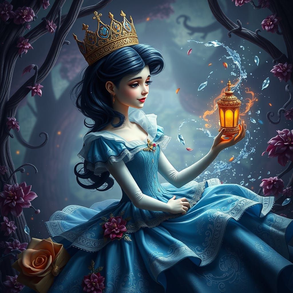 Ethereal Princess in Whimsical Dreamscapes