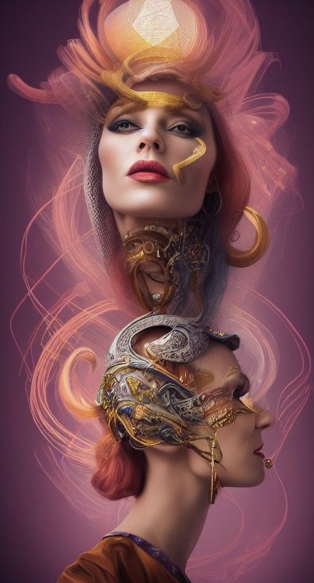 Queen of Misdirection: A Hyperrealistic Portrait