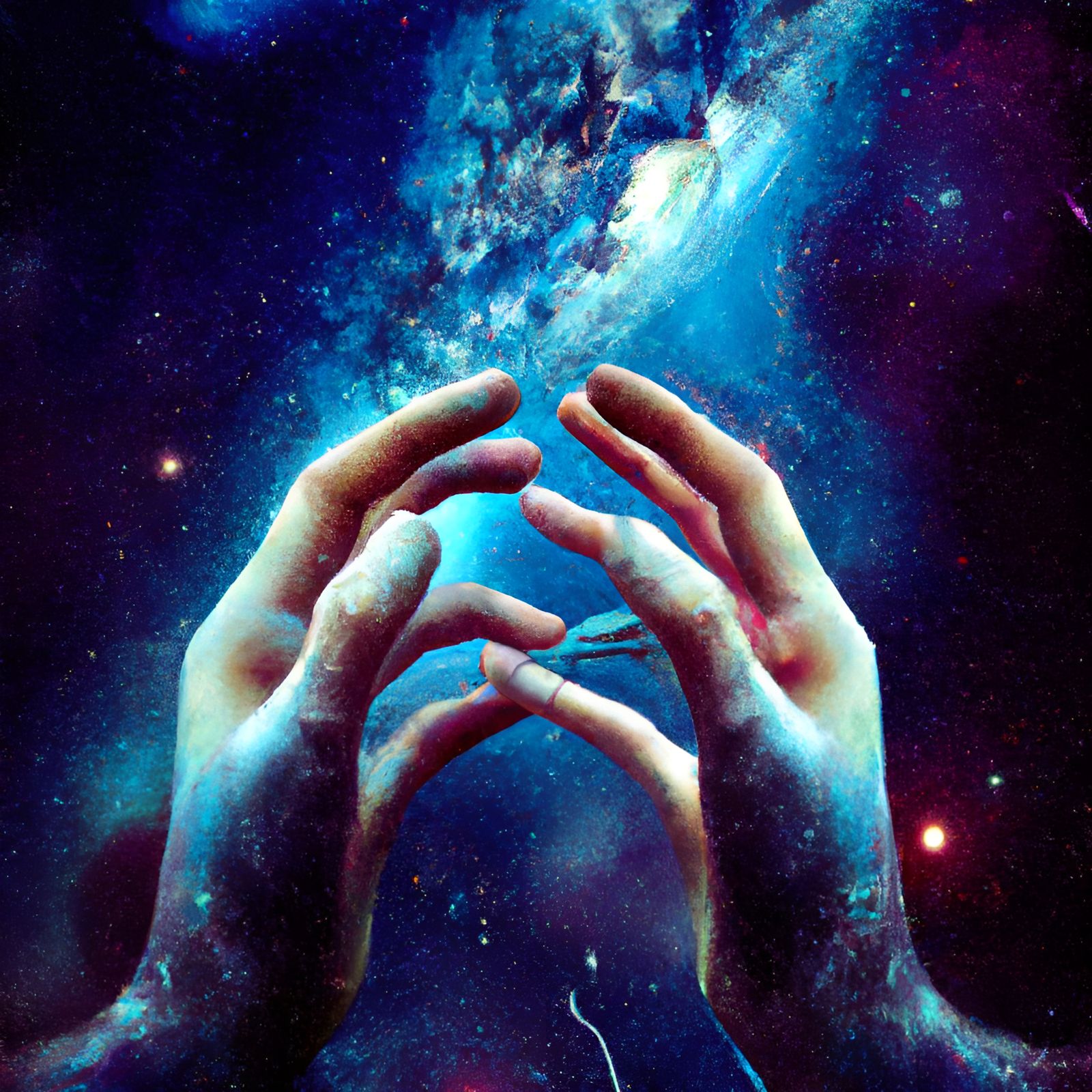 Hands in Space Digital Matte Painting