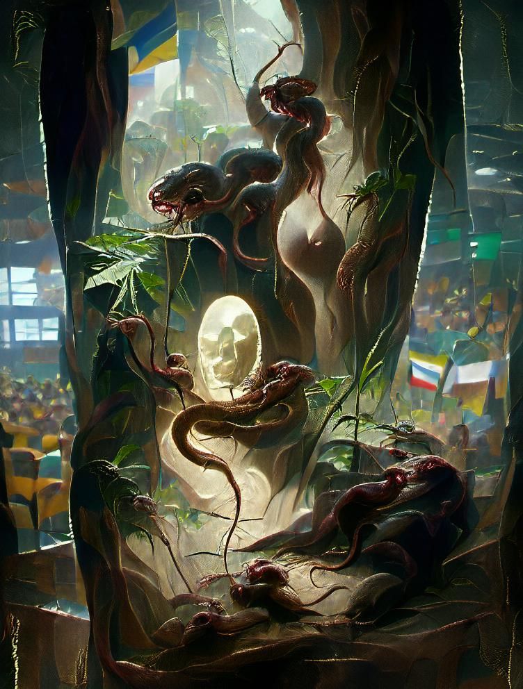 Eldritch Jungle Snake Nest Backlit
