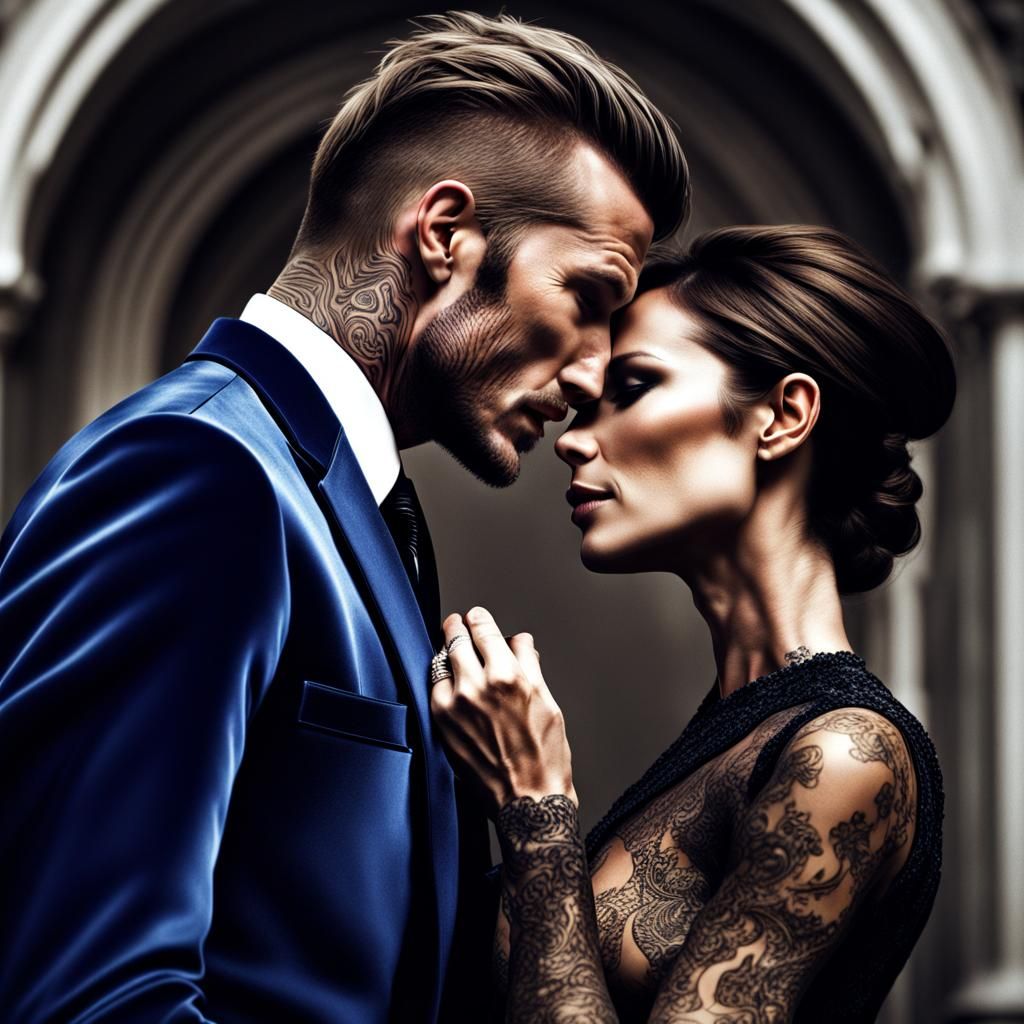 David Beckham and Victoria Beckham