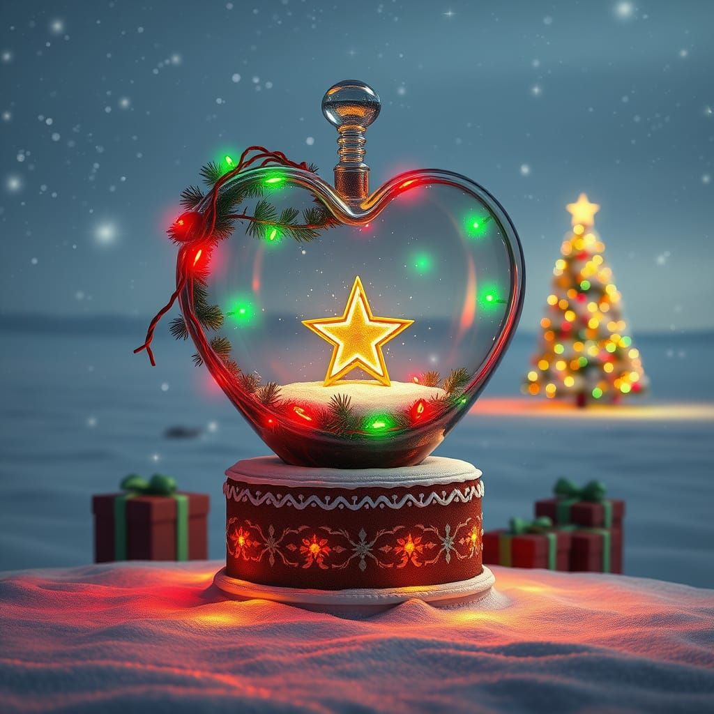 Winter Wonderland Heart of Christmas Scene