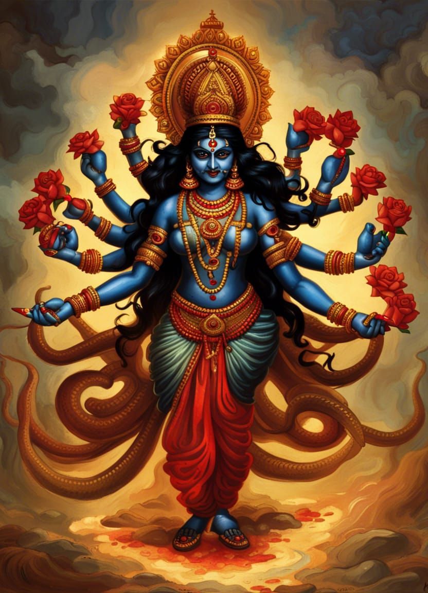 Powerful Image of Indian Goddess Kali Ma