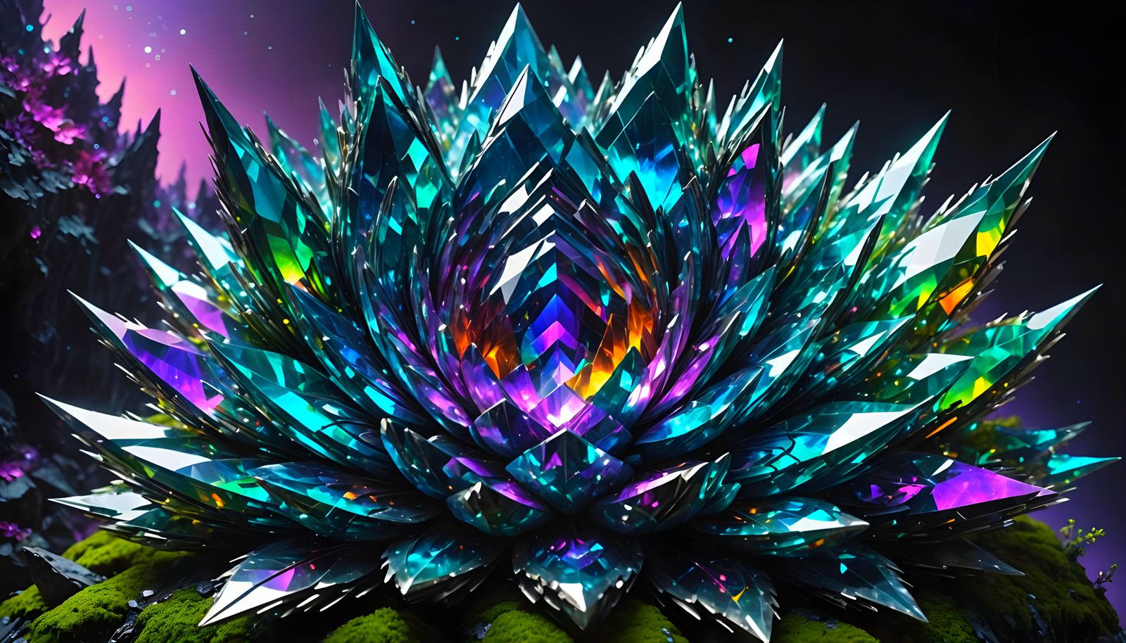 Fractal Crystal Being in Hyperspace