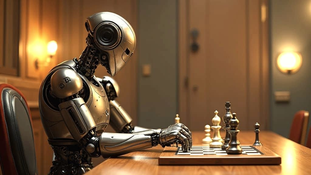 Futuristic Home Ambiance with a Chess Robot