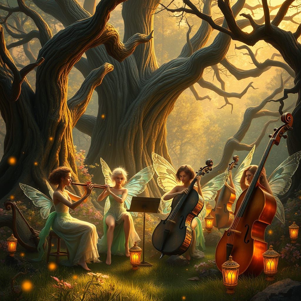 Mystical Fairyland Orchestra in Dreamlike Forest
