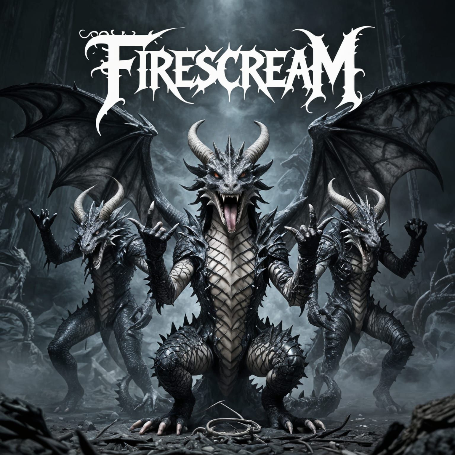 Symphonic Metal Dragon Band: Firescream Album Art