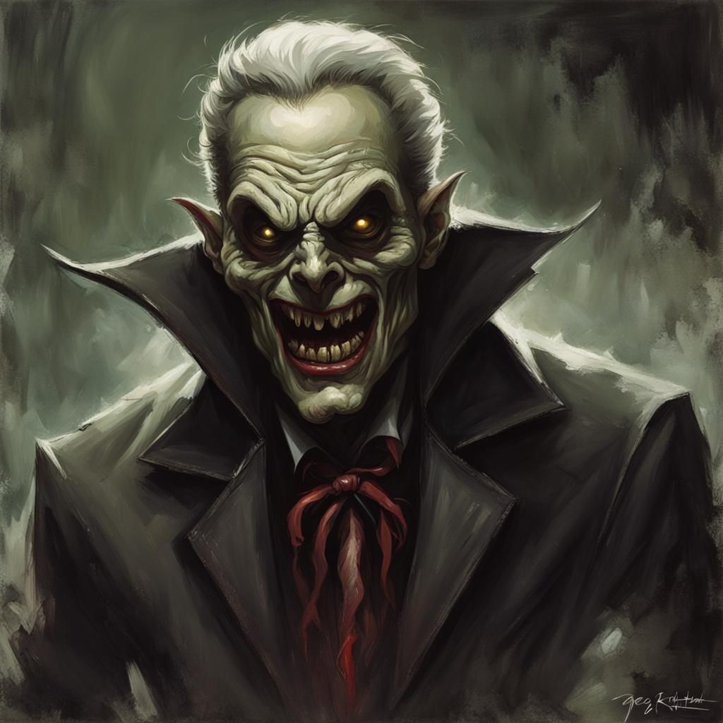 Sinister Ghoul in Dark Fantasy Style