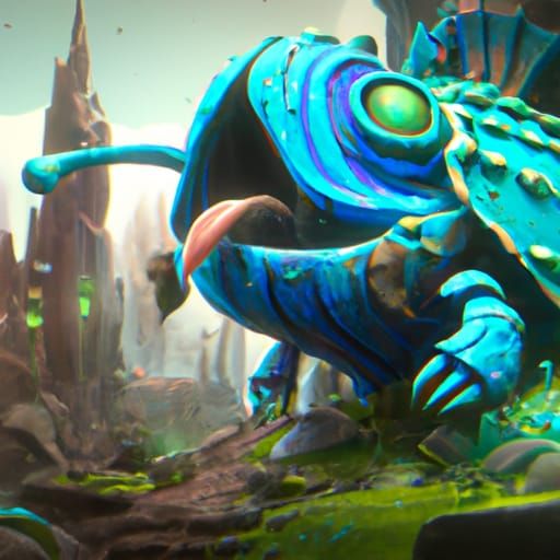 Fantastical Detailed Matte Painting in Deep Color