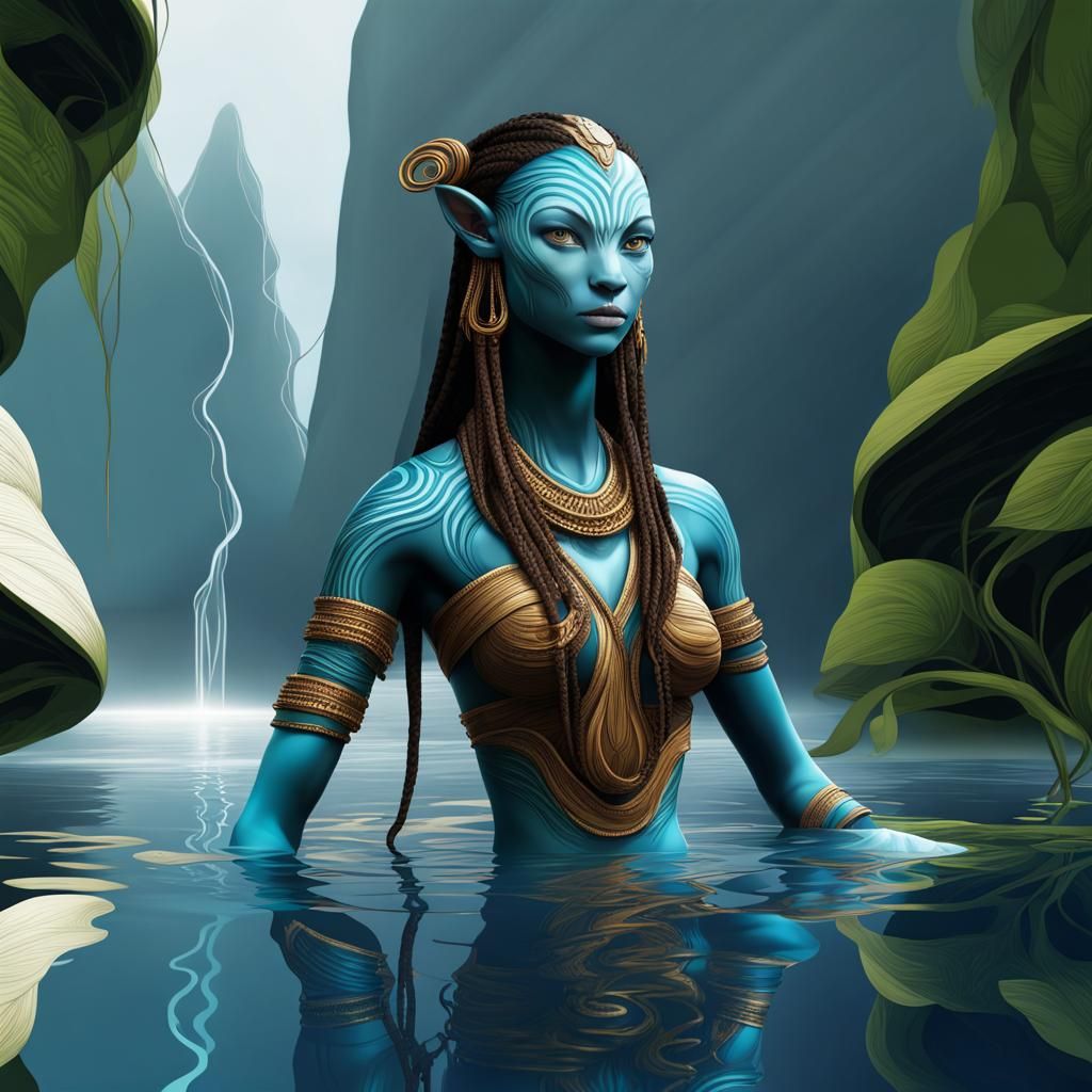 Neytiri from Avatar: Abstract Vector Fractal Art