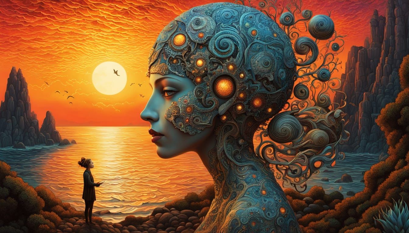 Shaman Unites Shattered Mirrors in Vibrant Labyrinthine Scul...