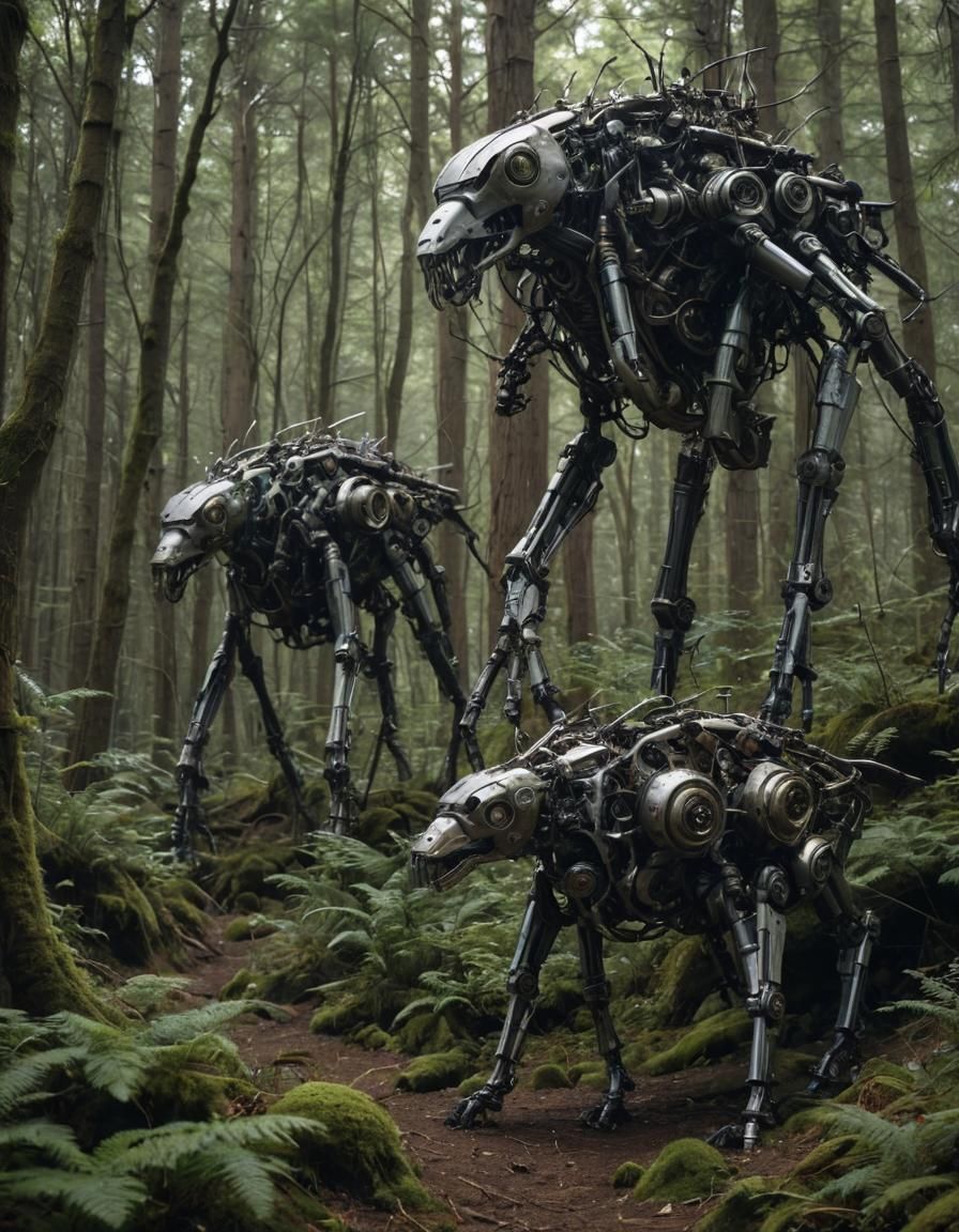 Mechanical Creatures in a Mechanical Forest