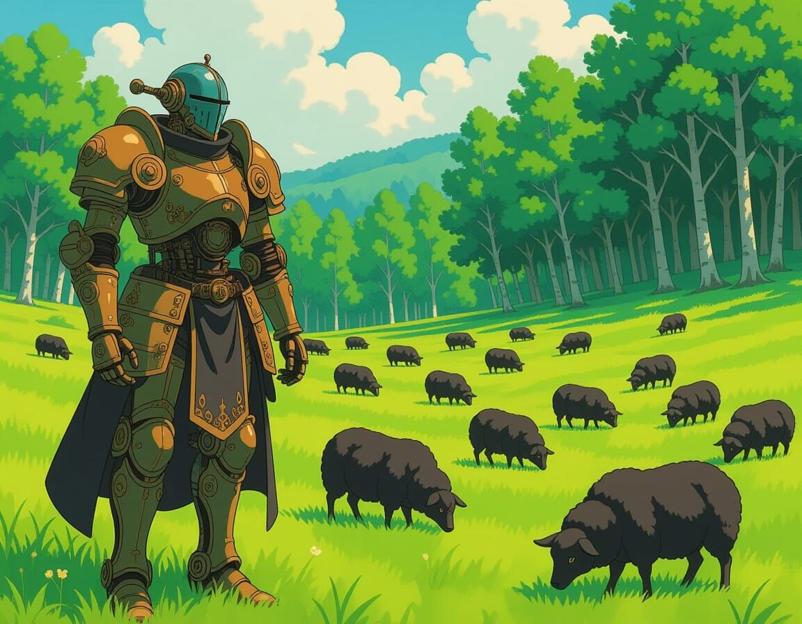 Steampunk Automaton Guardian of Black Sheep