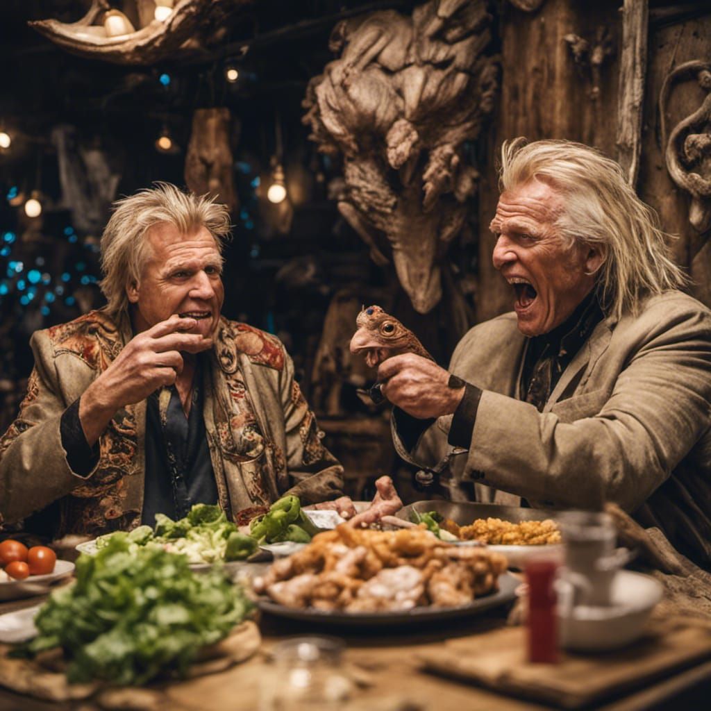 Gary Busey and Baba Yaga at Salad Bar