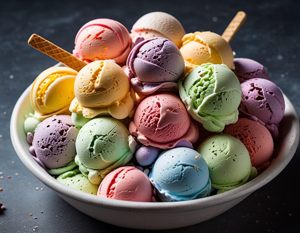 Vibrant Ice Cream Confectionery