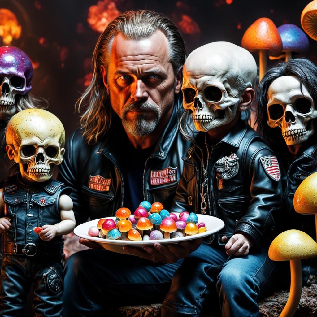 Tig Trager from Sons of Anarchy eats magic mushrooms