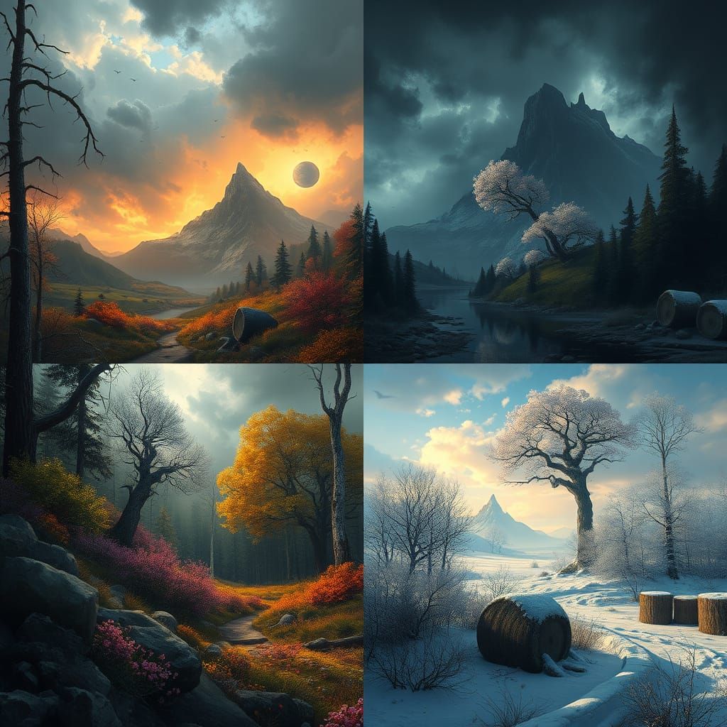 Baltic Mythology's Majestic Seasons: Žemyna's Awakening