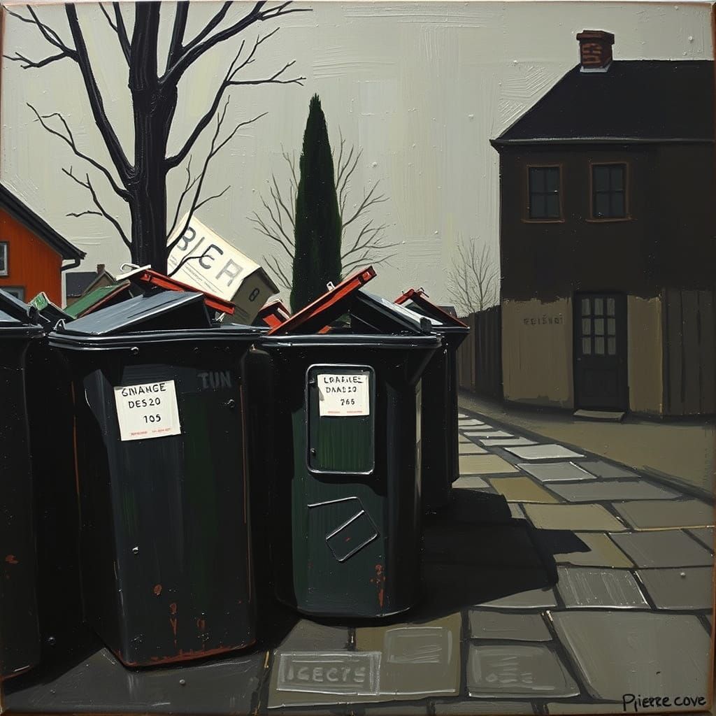 Expressive Garbage in an Abstract Art Style
