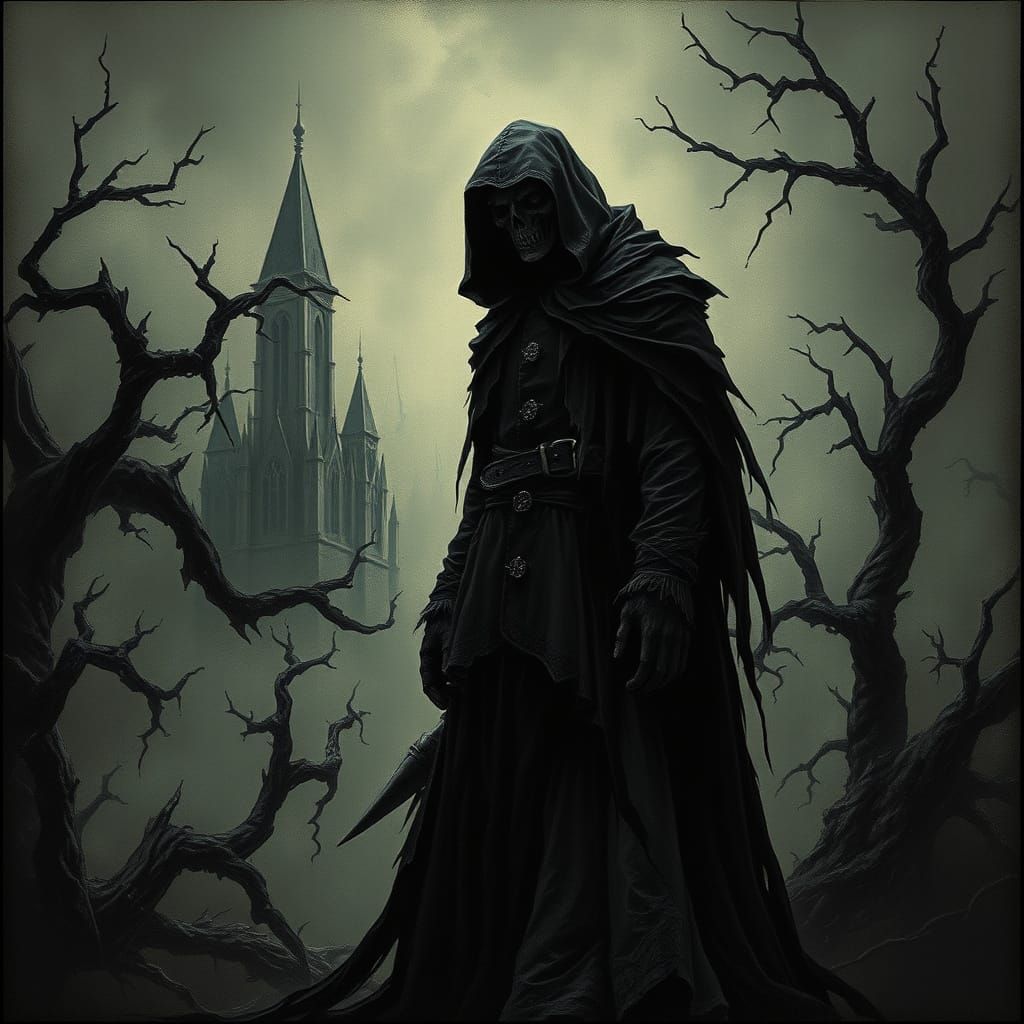 Dark Figure Embodies Malevolence in Haunting Victorian Lands...