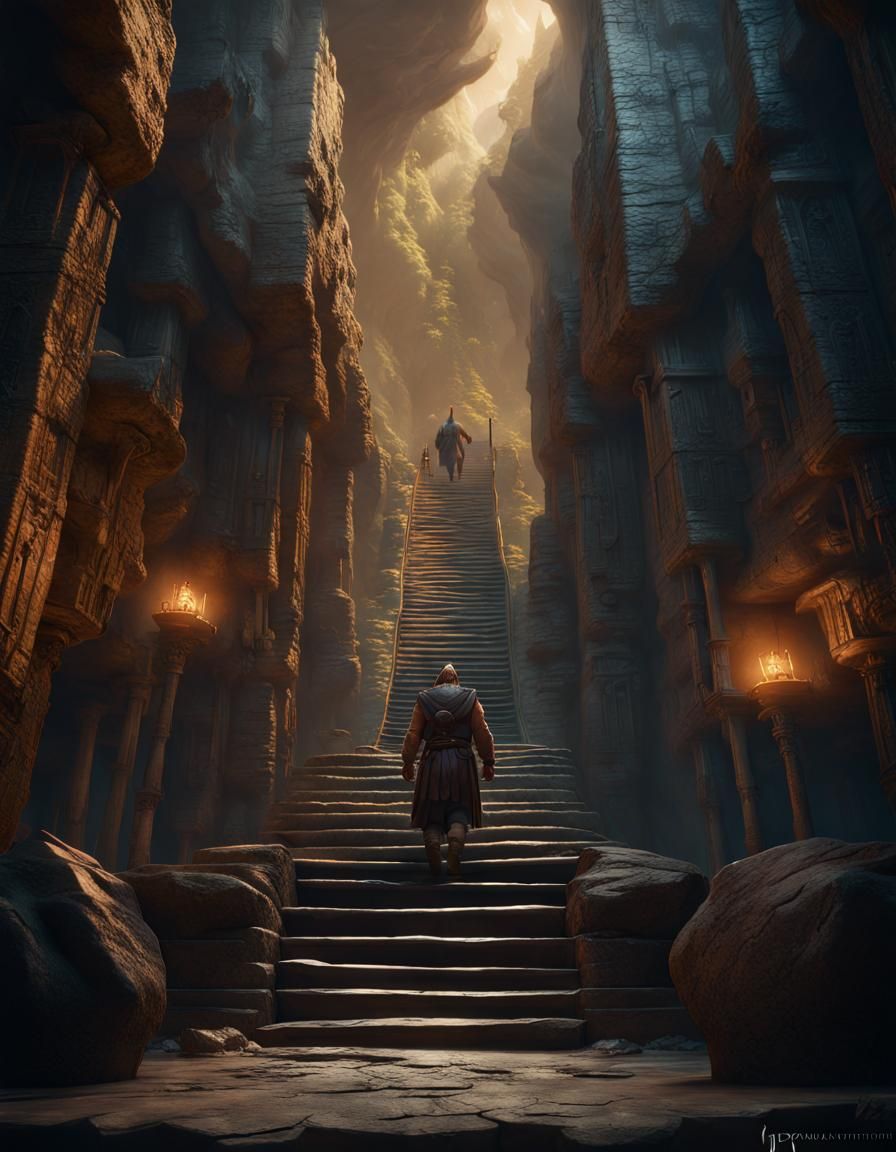 Dwarf Miner in Mines of Moria: Fantasy Art