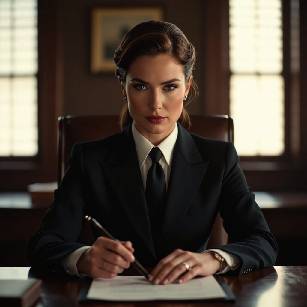 Authoritative Headmaster in Gritty Cinematic Film Still