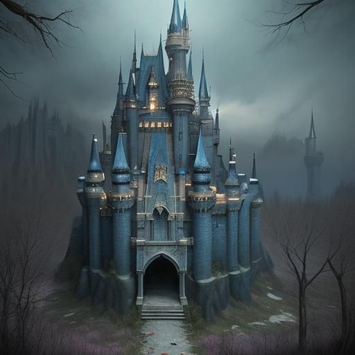 Abandoned Fantasy Castle in Ruins